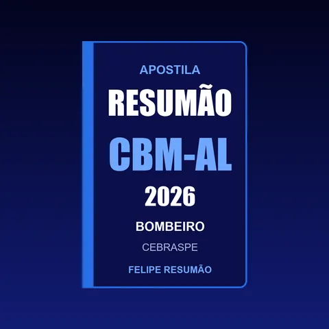 Capa da Apostila Resumão CBM-AL 2026