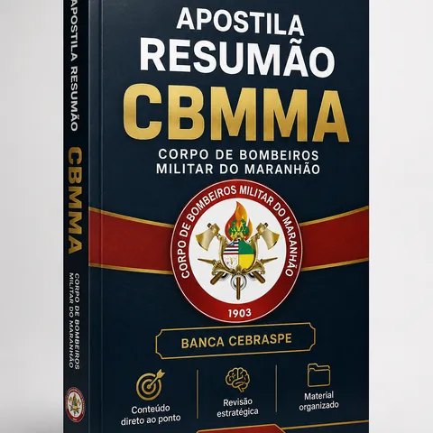 Capa da Apostila Resumão CBMMA 2026