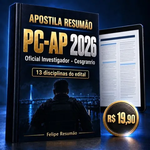 Capa da Apostila Resumão PC-AP 2026