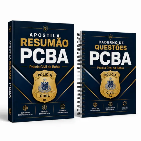 Capa da Combo PCBA 2026: Resumão + Caderno de Questões