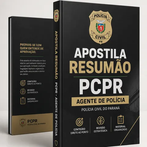 Capa da Apostila Resumão PCPR 2026