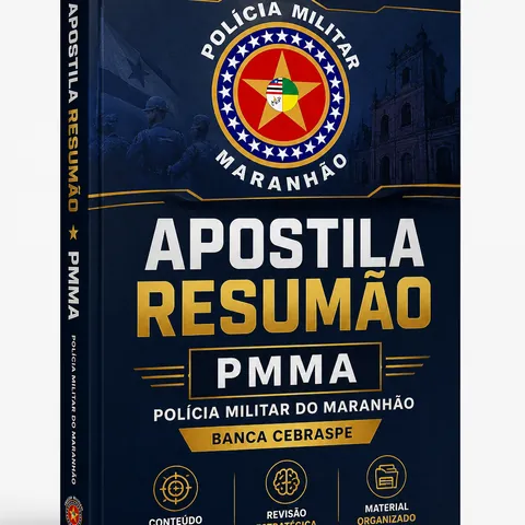 Capa da Apostila Resumão PMMA 2026 + Simulado
