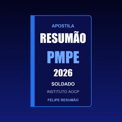 Capa da Apostila Resumão PMPE 2026