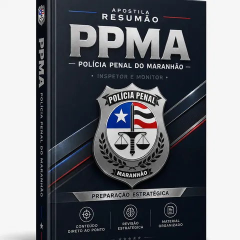 Capa da Apostila Resumão Polícia Penal MA 2026