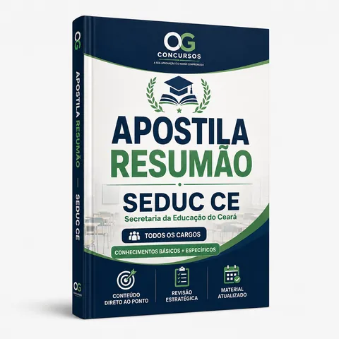 Capa da Apostila Resumão SEDUC-CE 2026 Professor