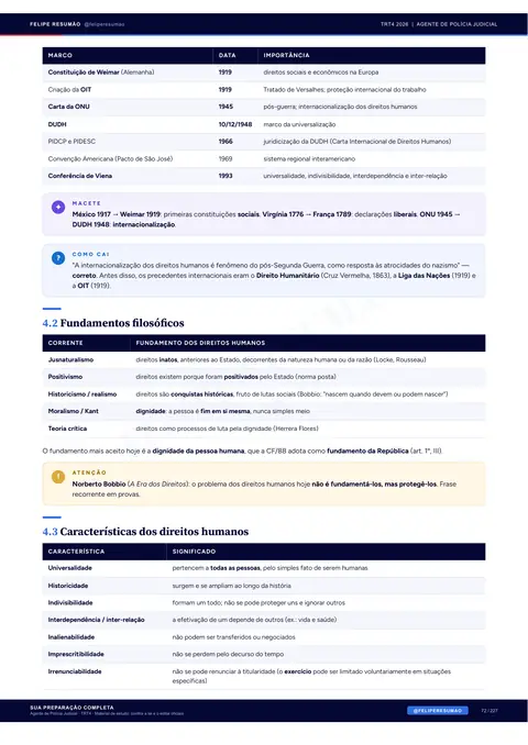 Página 73 da apostila: Noções de Direitos Humanos, Fundamentos filosóficos