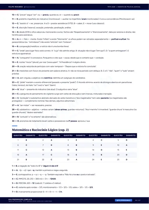 Página 203 da apostila: Gabaritos Comentados, Matemática e Raciocínio Lógico (cap. 2)